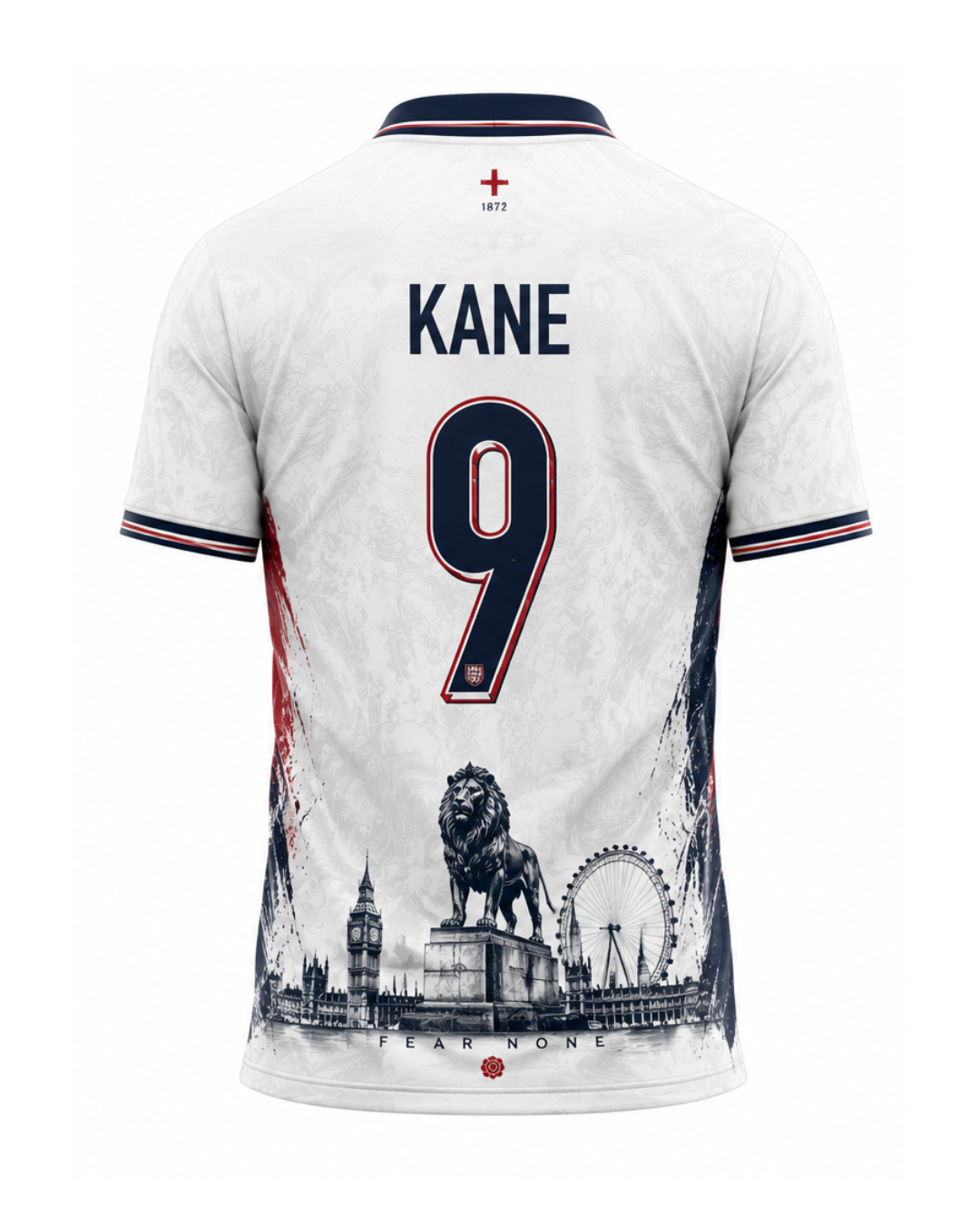 Maillot Angleterre collector vue arrière